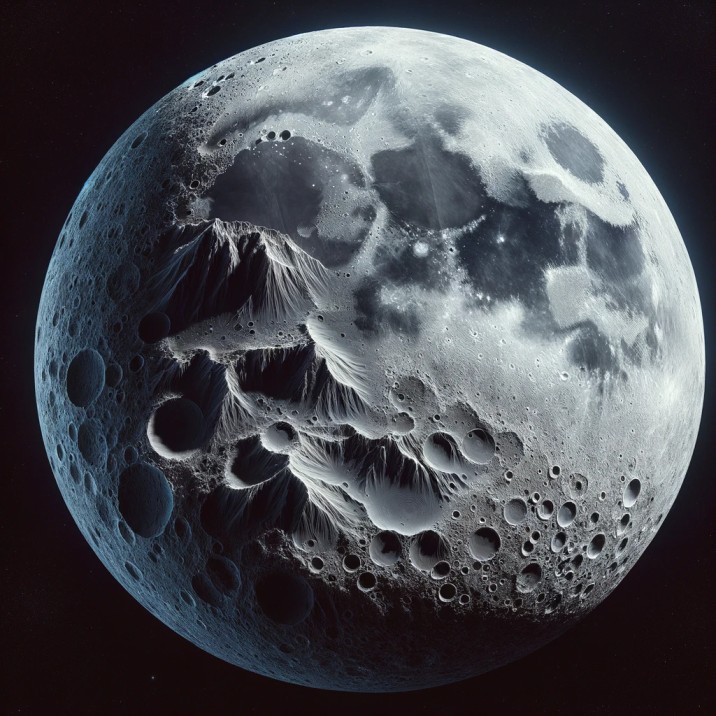 What is the area of the Moon?